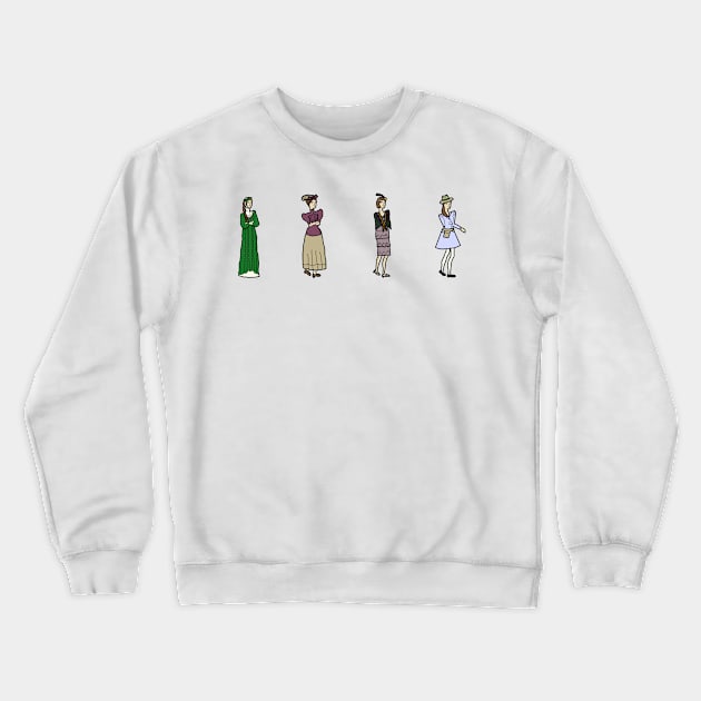 Lady Anne - Historical English Time Travel Adventure Crewneck Sweatshirt by LochNestFarm